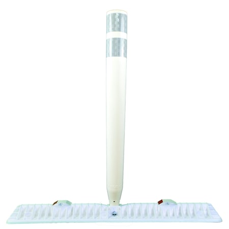 Shur-Flex White Shur-Curb Traffic Separator with White U-Flex Post CCW36W3U3 R5934W-3X12W2